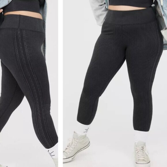 Aerie Offline Seamless Cable High Waisted Legging Size Small - Picture 1 of 8